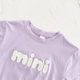 Load image into Gallery viewer, ‘MINI’ Plush Letter Romper