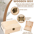Load image into Gallery viewer, Personalized Baby Wood Memory Box