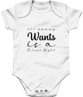 Load image into Gallery viewer, 'ALL MOMMY WANTS IS A SILENT NIGHT' BABY BODYSUIT