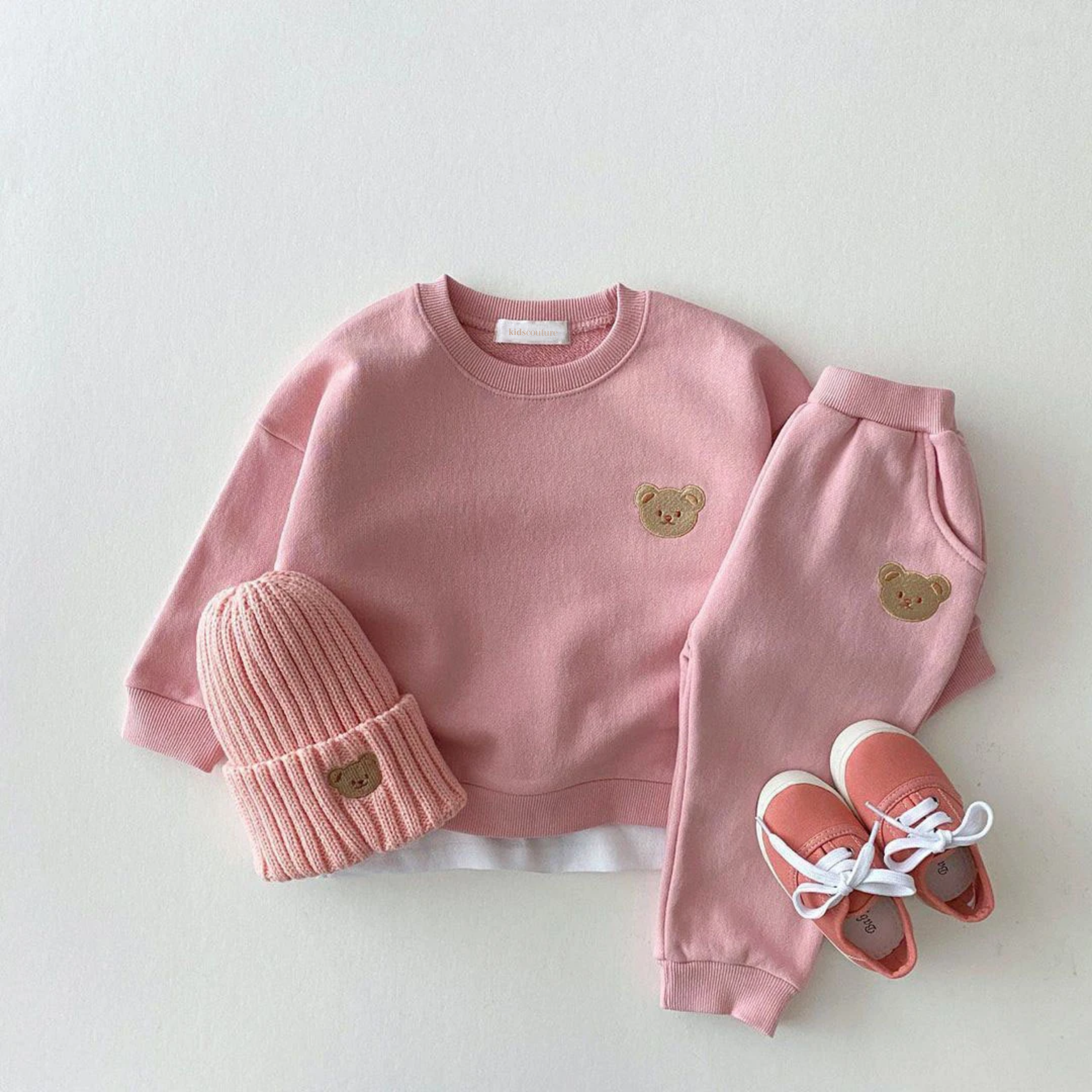 Little Bear Embroidery Tracksuit