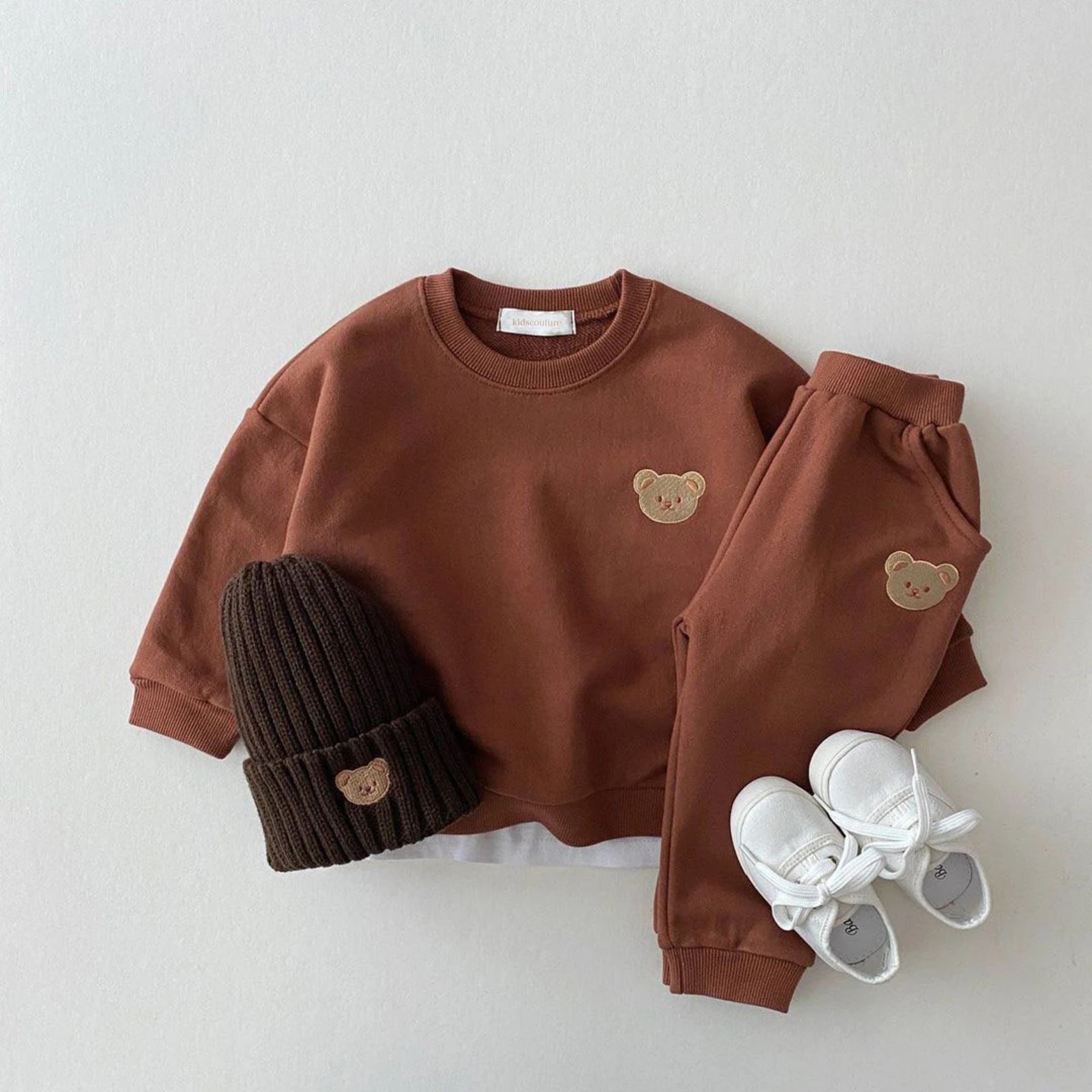 Little Bear Embroidery Tracksuit