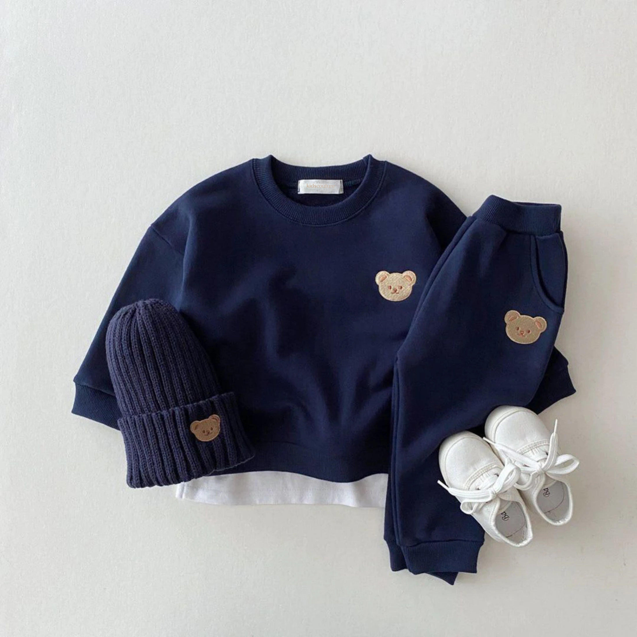 Little Bear Embroidery Tracksuit