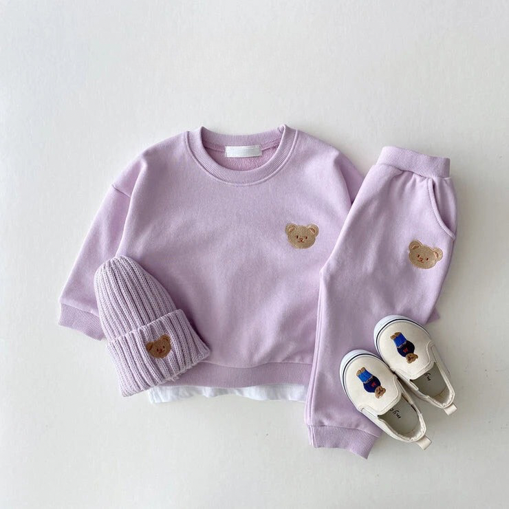 Little Bear Embroidery Tracksuit