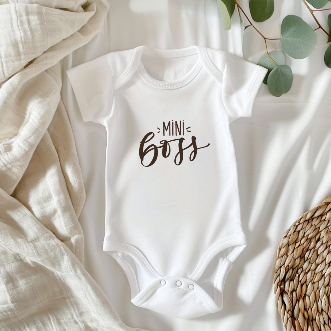 'MINI BOSS' BABY BODYSUIT