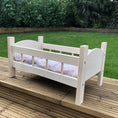 Load image into Gallery viewer, Handmade Wooden Dolls Cot Bed
