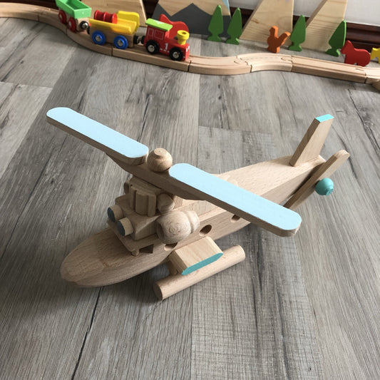 Handmade Wooden Helicopter