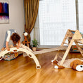 Load image into Gallery viewer, 3 Pieces Montessori Climbing Set - Climbing Triangle and Climbing

