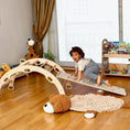 Load image into Gallery viewer, Wooden Climbing Arch Rocker with Ramps
