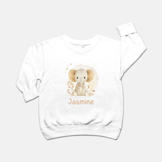 Personalised Toddler Elephant Sweatshirt