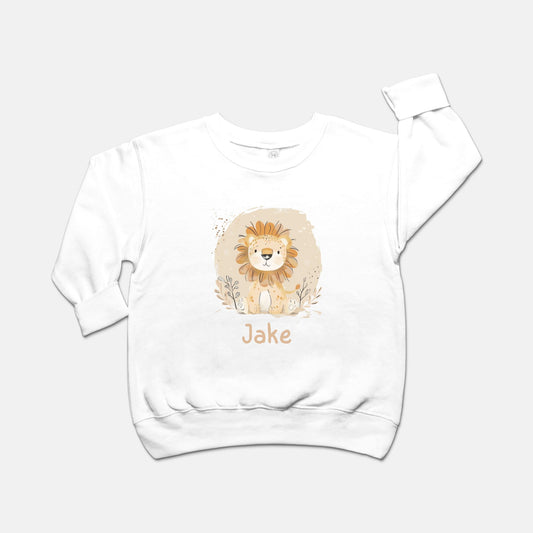 Personalised Toddler Lion Sweatshirt