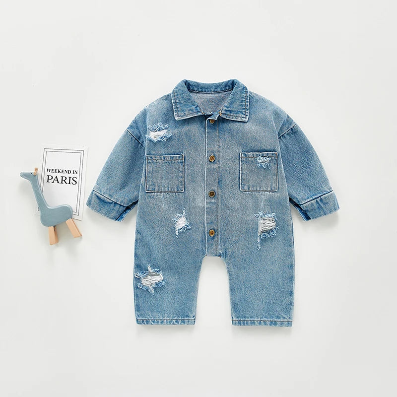 Baby Denim Jumpsuit