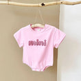 Load image into Gallery viewer, ‘MINI’ Plush Letter Romper
