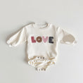 Load image into Gallery viewer, ‘LOVE’ Embroidery Romper
