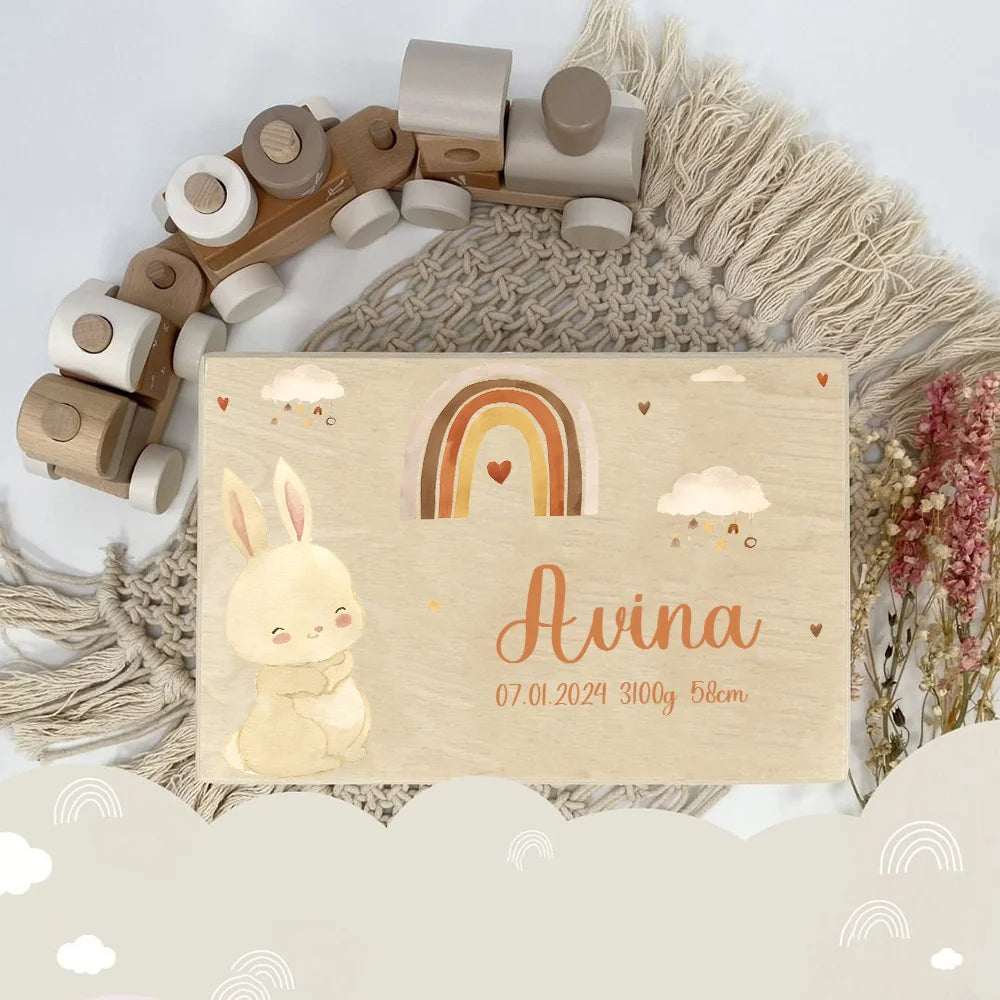 Personalized Baby Wood Memory Box