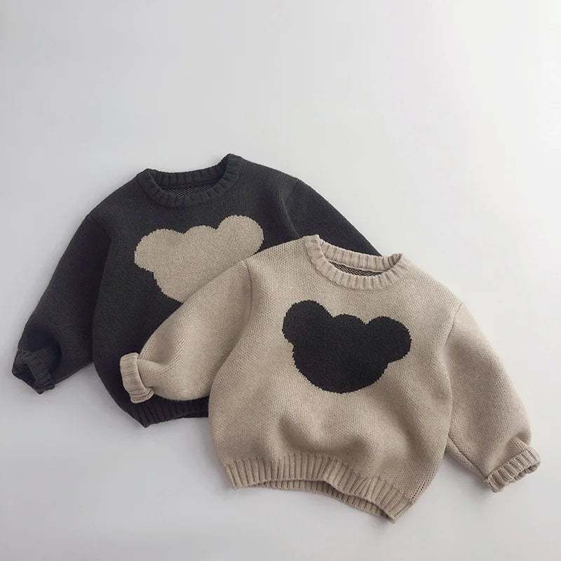 Knitted Bear Silhouette Jumper