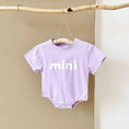 Load image into Gallery viewer, ‘MINI’ Plush Letter Romper
