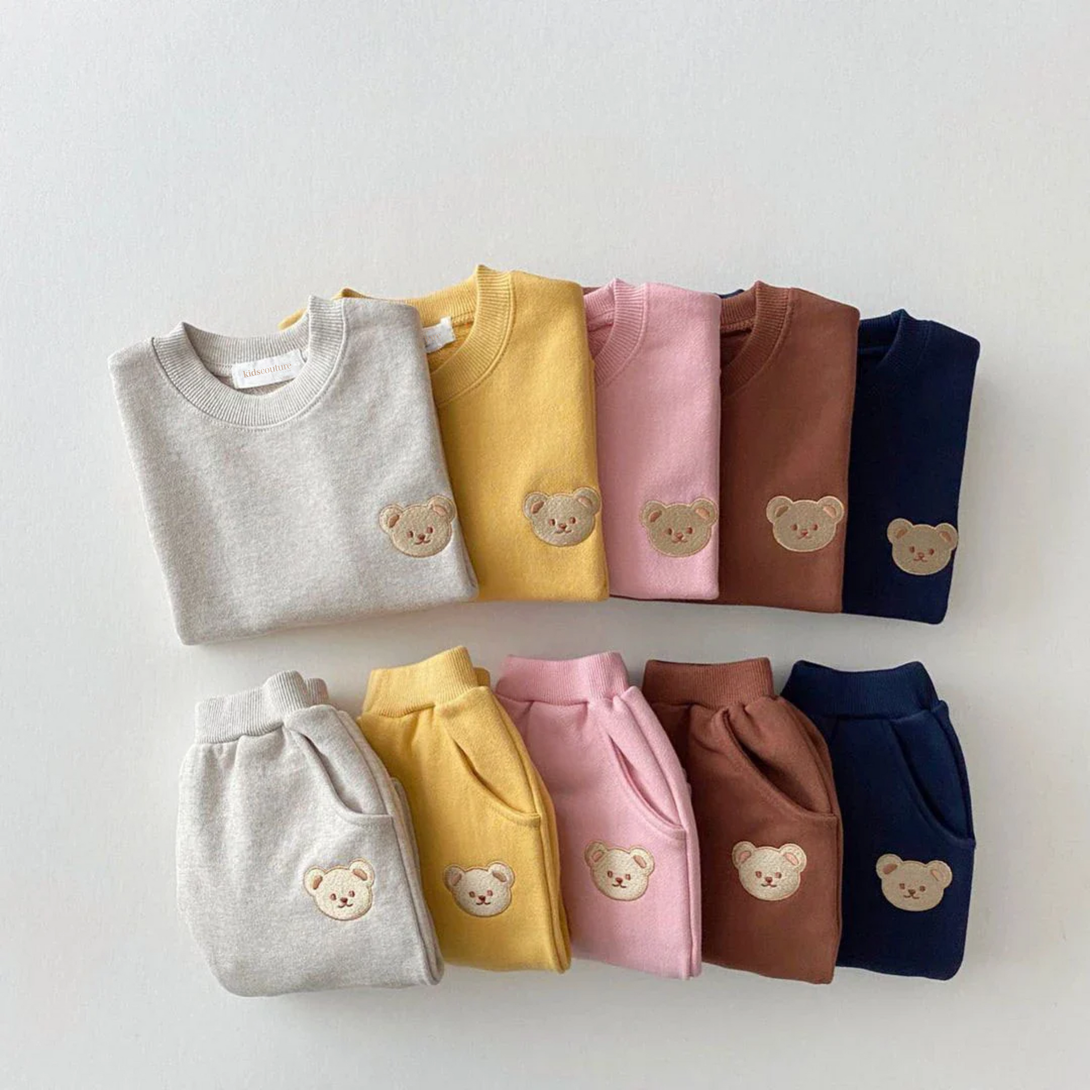 Little Bear Embroidery Tracksuit