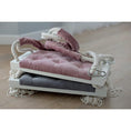 Load image into Gallery viewer, Wooden Swing Vintage Dirty Pink Velvet
