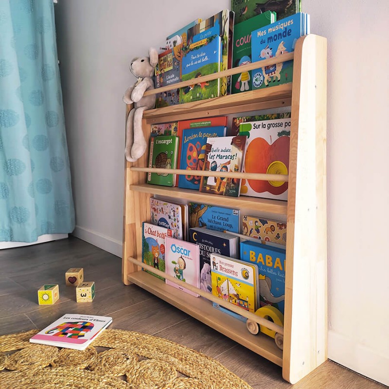 Madeleine, the Montessori wooden library for children